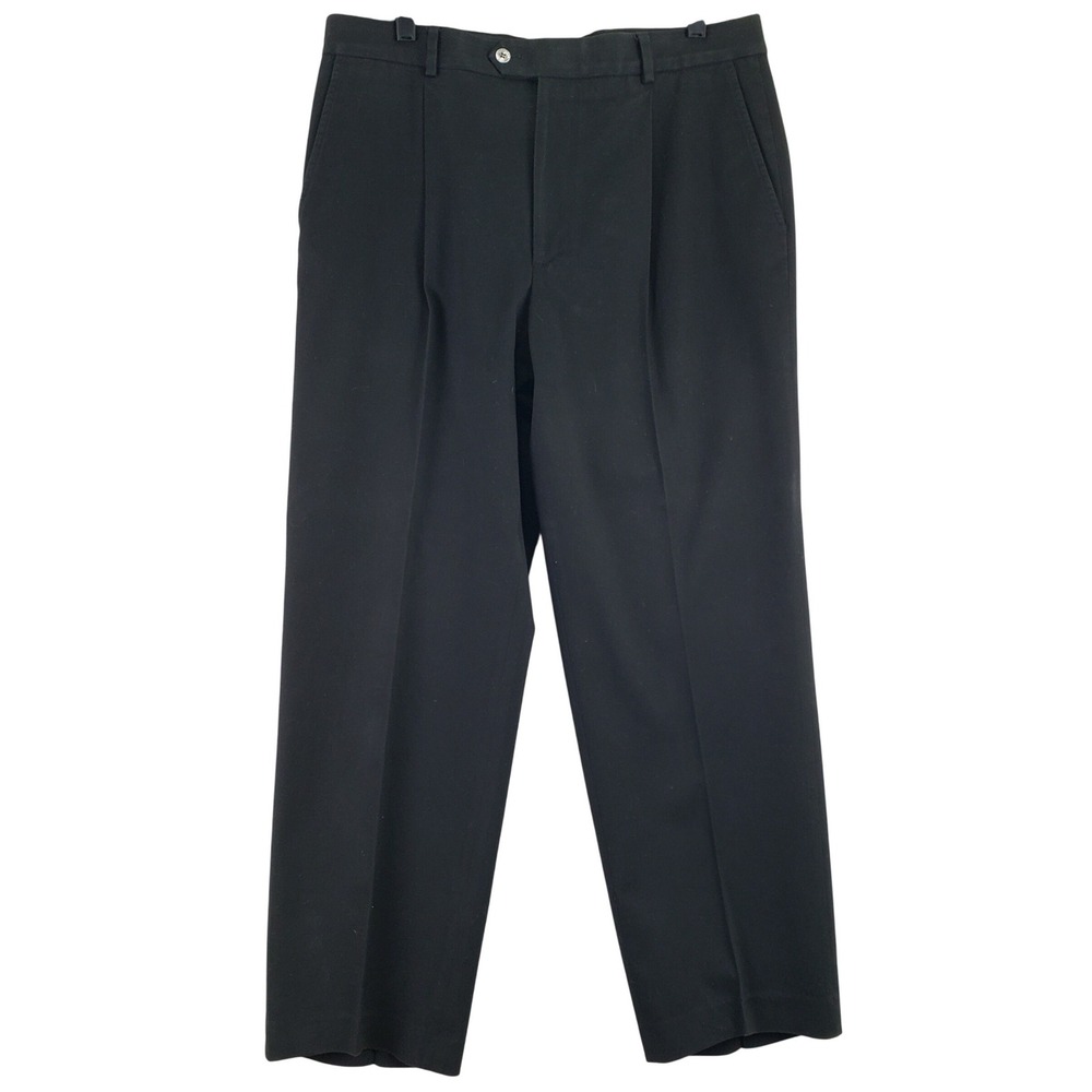 Burberry Golf Pants Mens 36 Black Luxury Designer Nova Check Trim Trousers